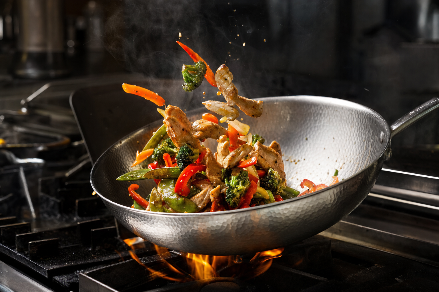 Recept: Snelle roerbak kip en groenten in de titanium wokpan