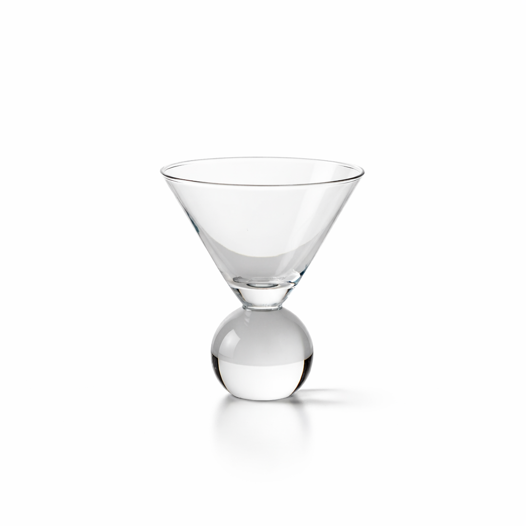 Kristallen Martini Glazen Set met Kraalontwerp - 2 stuks
