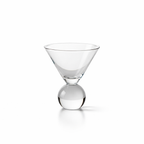 Kristallen Martini Glazen Set met Kraalontwerp - 2 stuks
