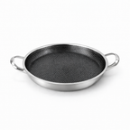 RVS koekenpan met honingraatcoating, 30,5 cm  | BPA - PFAS Vrij | Alle Warmtebronnen