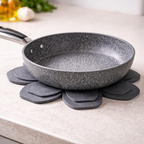 Pannenbeschermers 12-delig Anti-Kras Hittebestendig 33cm Zwart
