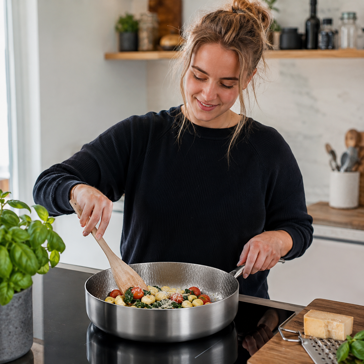 Titanium Gelaagde Koekenpan | BPA - PFAS Vrij | Alle Warmtebronnen