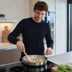 RVS Gelaagde Koekenpan Gehamerd | BPA - PFAS Vrij