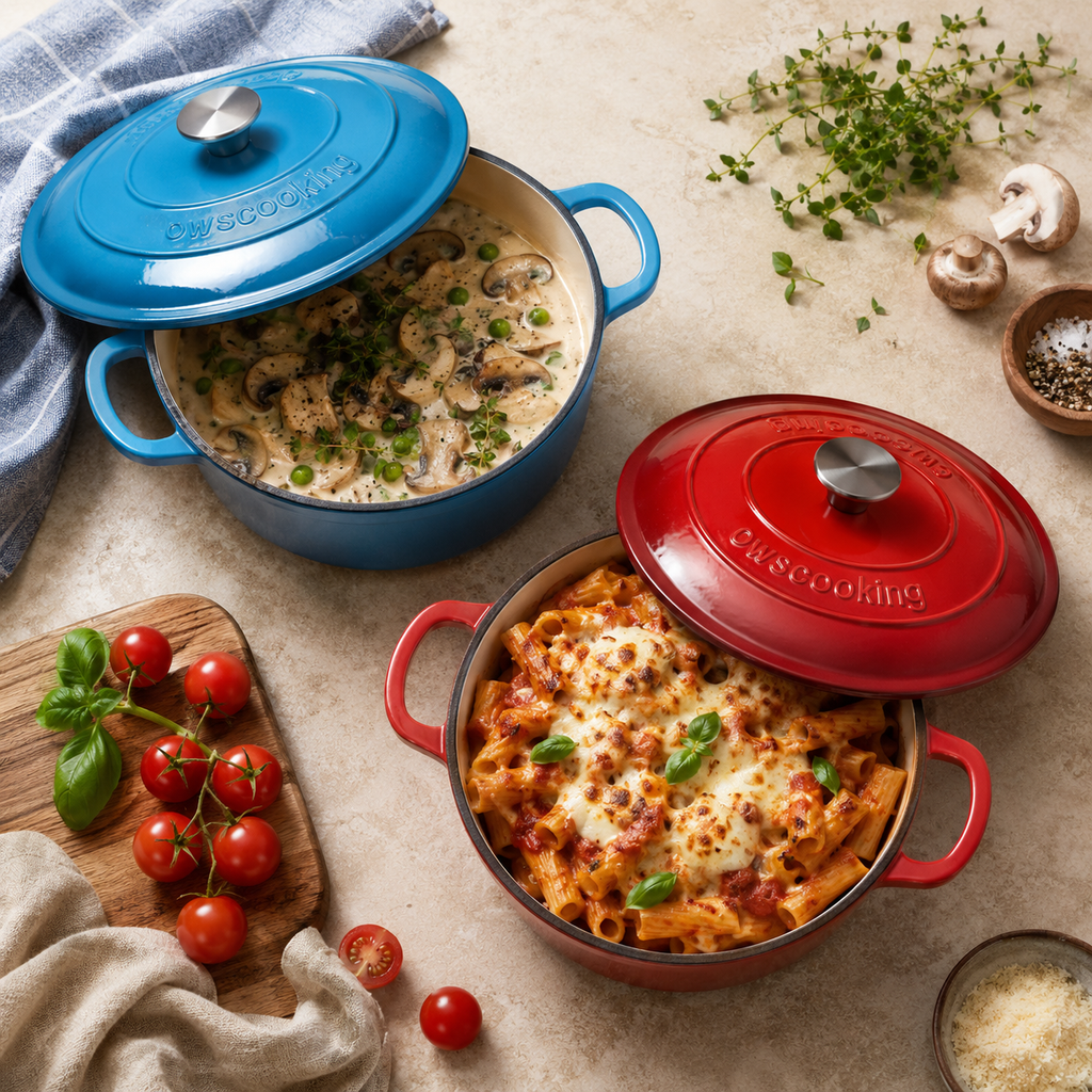 Gietijzeren Ovale Braadpan Set van 2  Inductiegeschikt