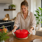 Soeppan 4L Rood | Anti-aanbak | Voor Gas & Inductie