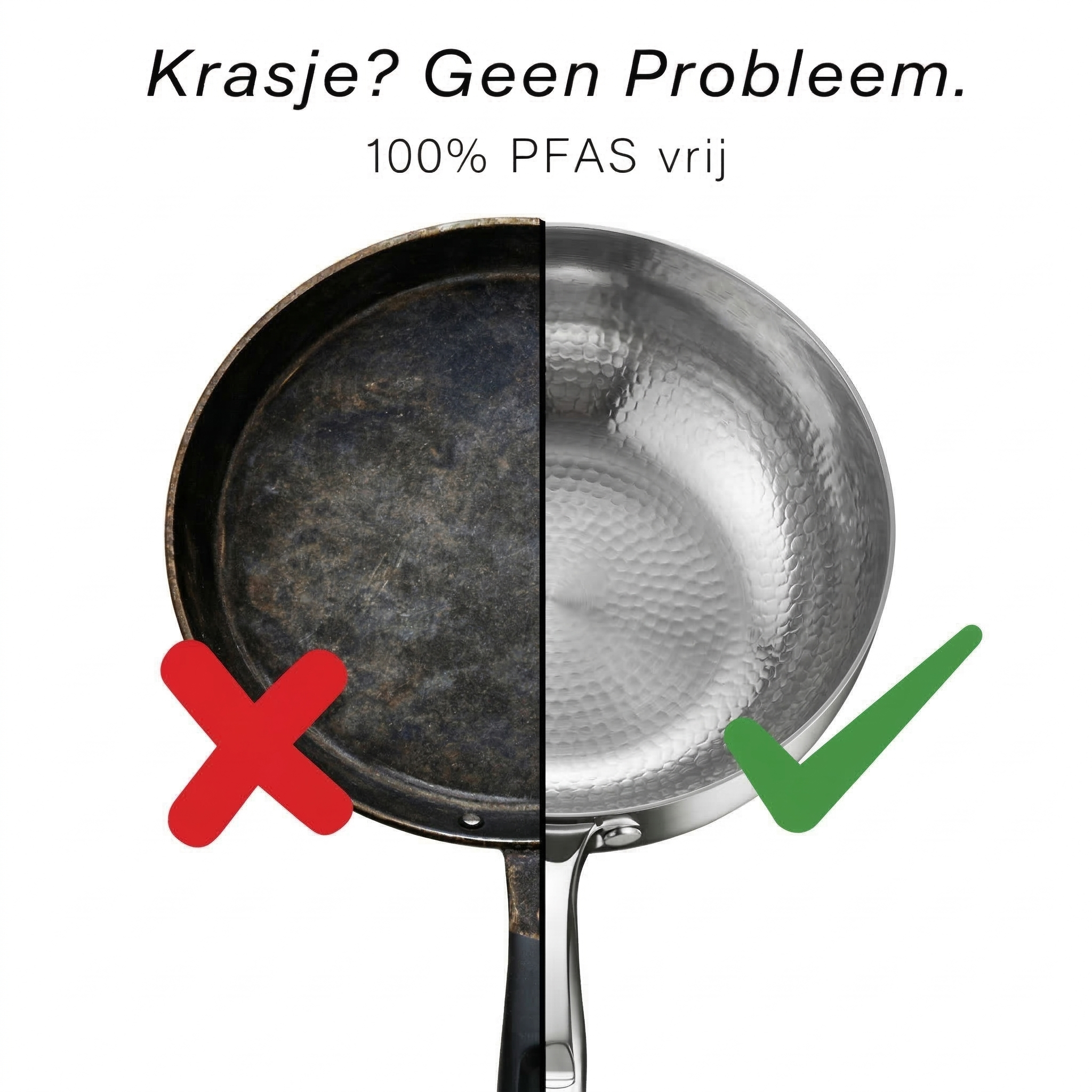 Titanium Gelaagde Steelpan | Alle Warmtebronnen | BPA - PFAS Vrij