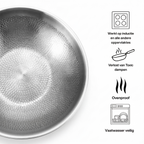 Titanium Gelaagde Wokpan Inductie/Gas | BPA - PFAS Vrij