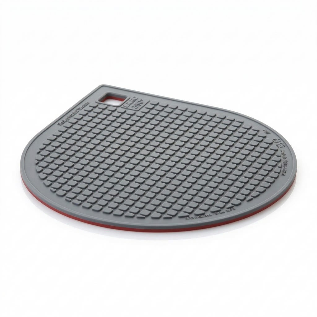 Siliconen Onderzetter Hittebestendig Grijs-Rood Kitchen4You | BPA - PFAS Vrij