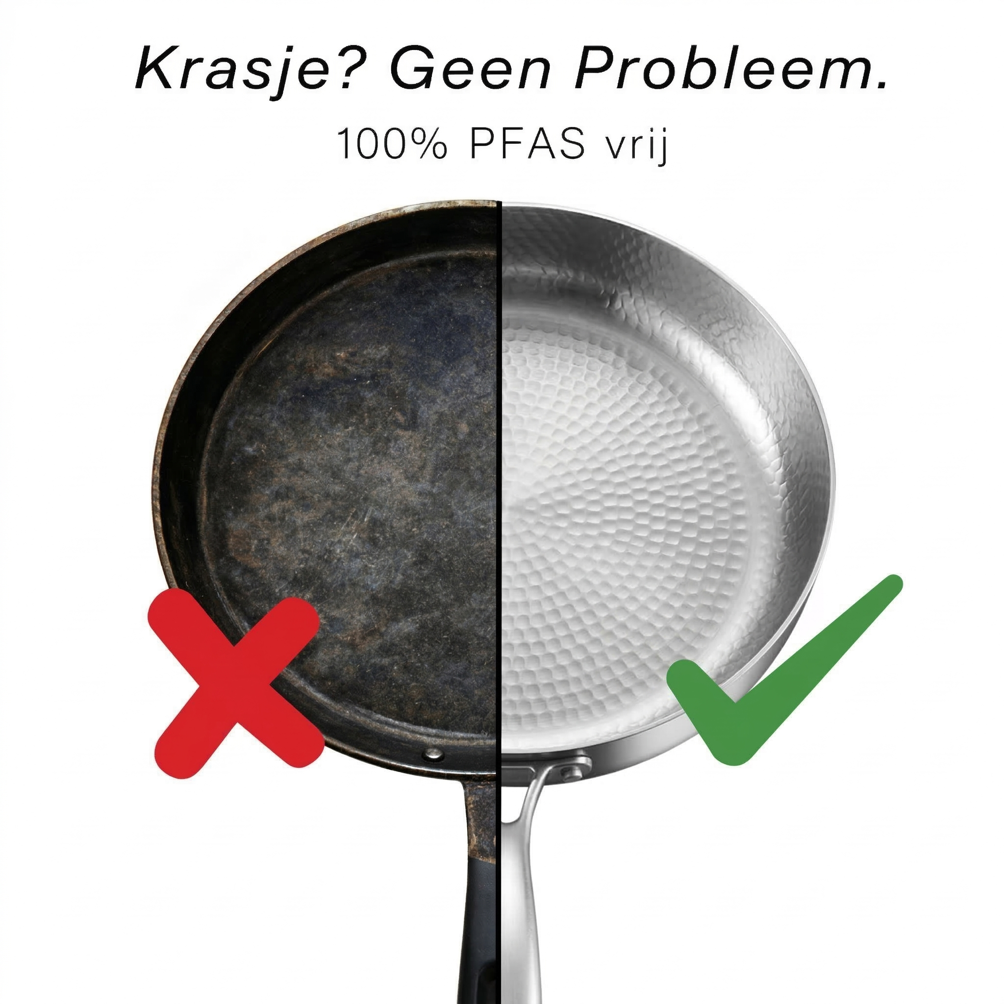 Titanium Gelaagde Koekenpan | BPA - PFAS Vrij | Alle Warmtebronnen