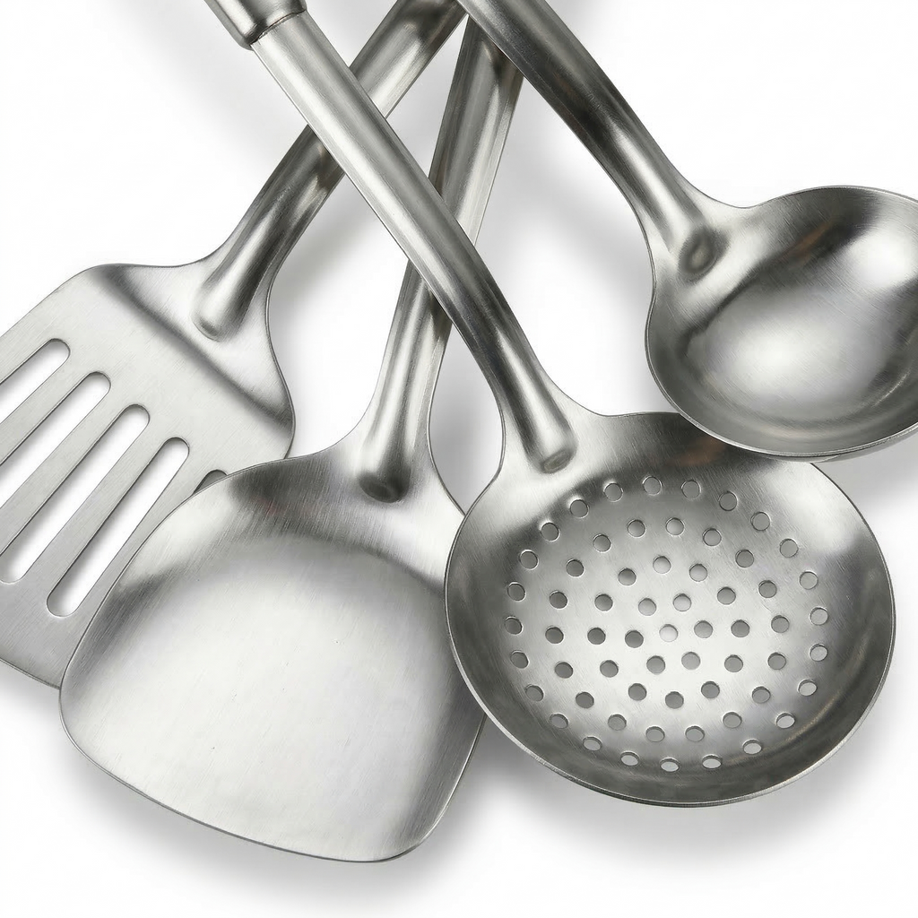 Titanium Gelaagde Koekenpan Set met Kookgerei en Snijplank | BPA - PFAS Vrij | Alle Warmtebronnen