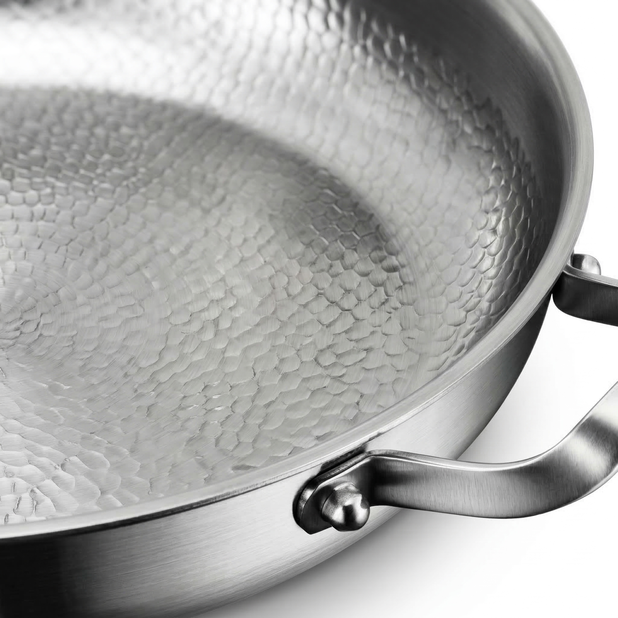Sautépan Tweegreeps Roestvrij Staal | BPA - PFAS Vrij | Alle Warmtebronnen