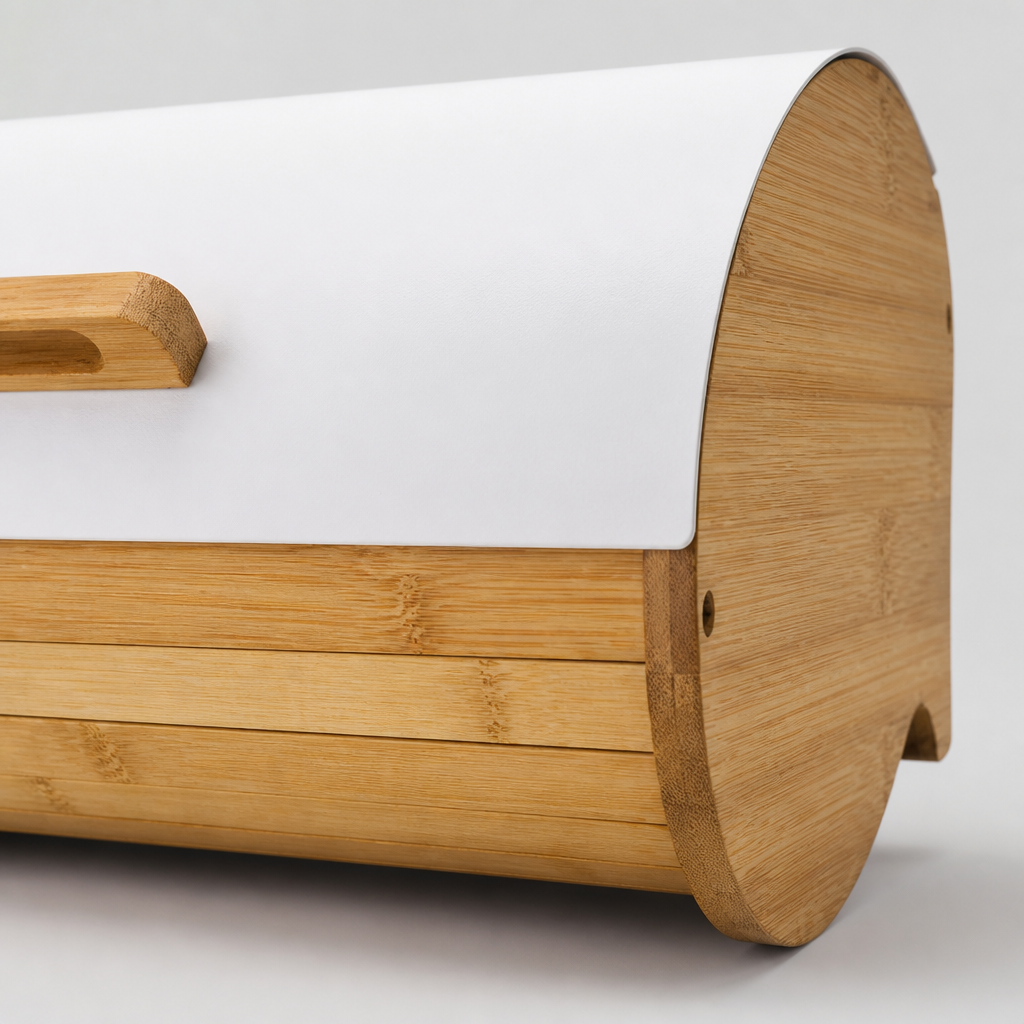 Bamboe broodtrommel met roldeksel