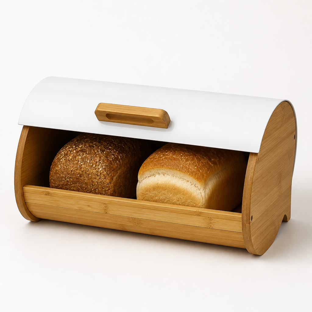 Bamboe broodtrommel met roldeksel