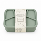 Siliconen lunchbox met 4 vakken – 3-delige set