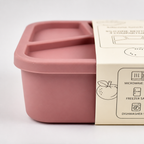 Siliconen lunchbox met 4 vakken – 3-delige set