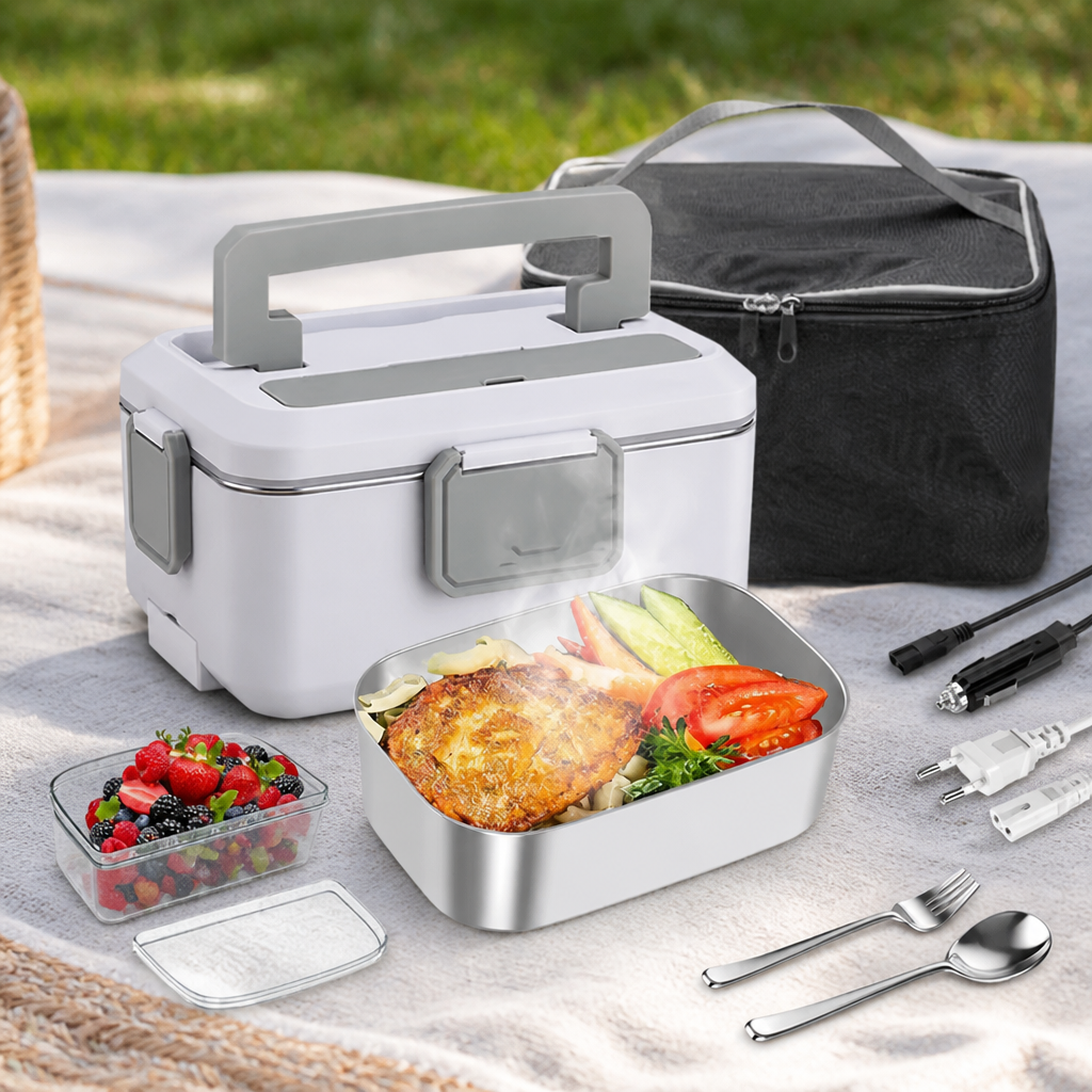 Elektrische lunchbox met opwarmfunctie 2,5 L – 24 V / 220 V