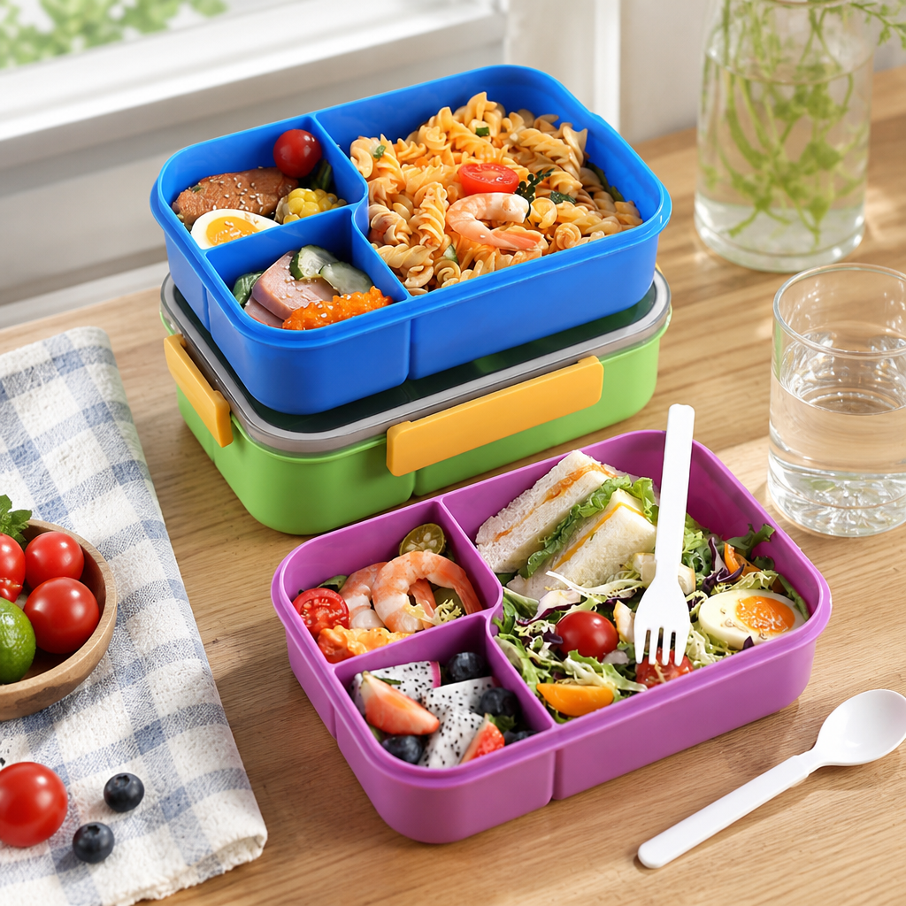 Lekvrije bentobox met vakverdeling