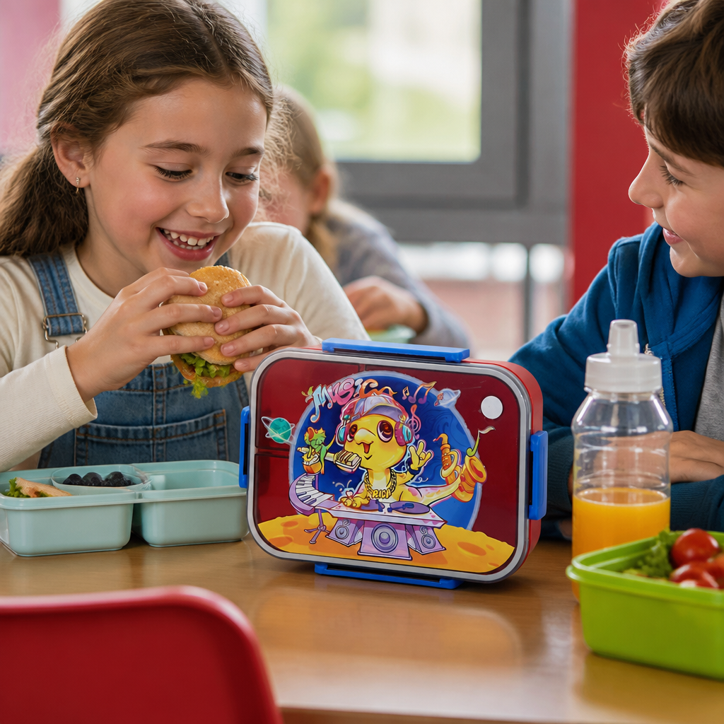 Lekvrije bentobox met vakverdeling