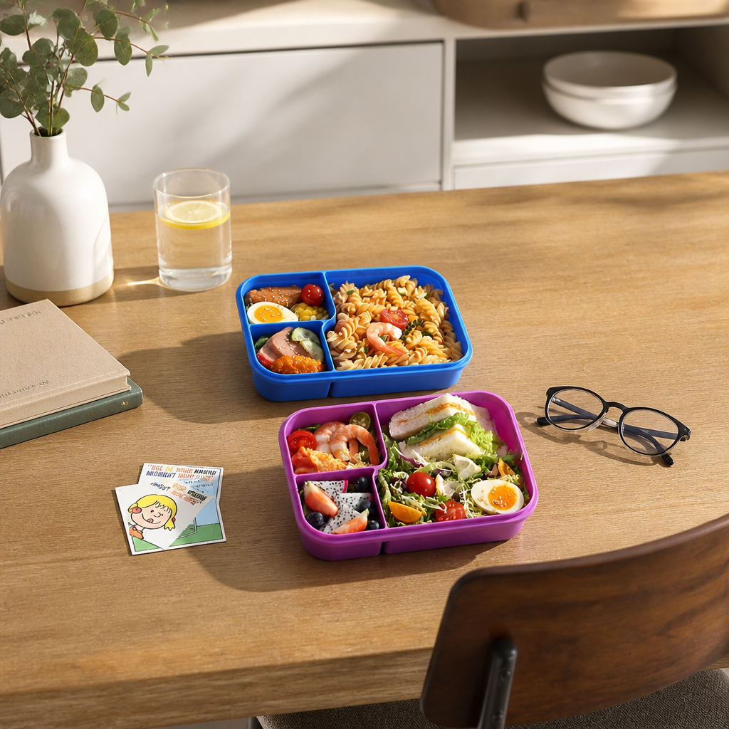Lekvrije bentobox met vakverdeling
