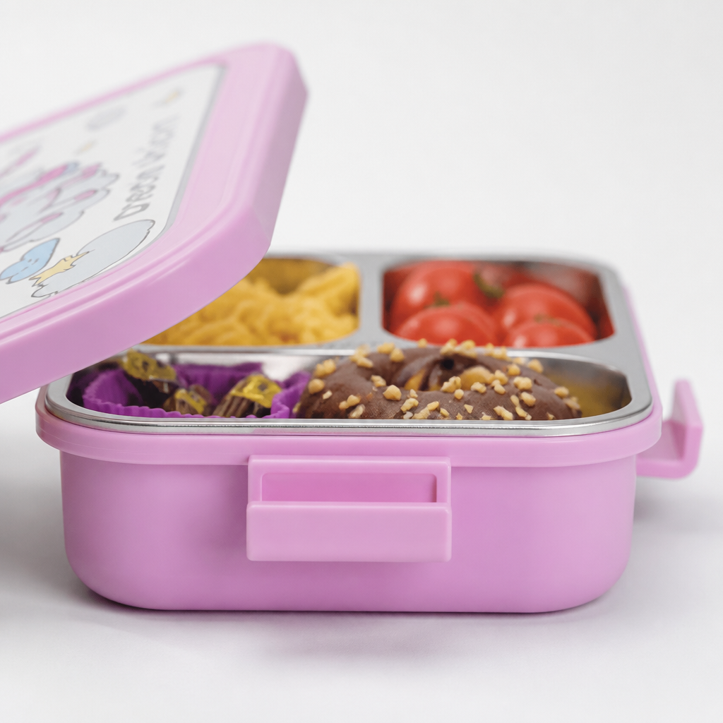 304 roestvrijstalen lunchbox met bestek