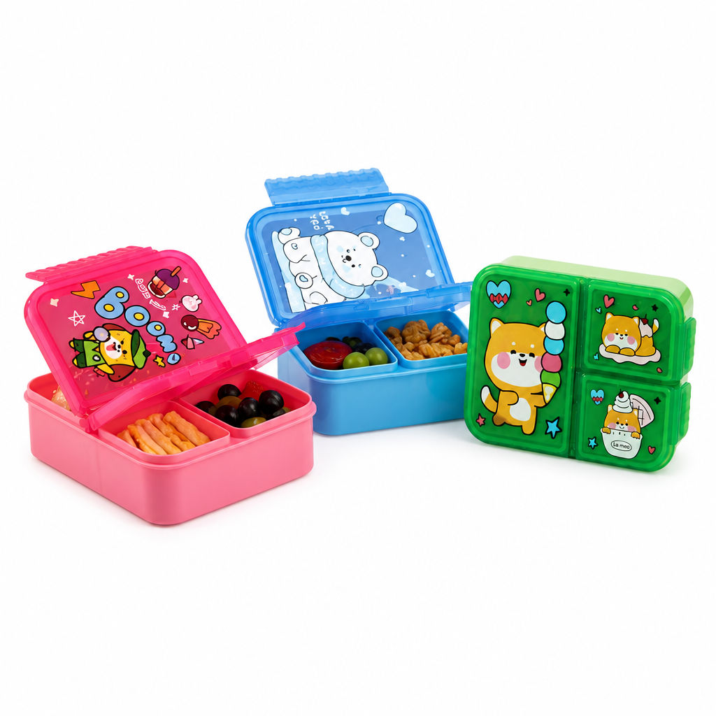 Lunchbox met drie compartimenten