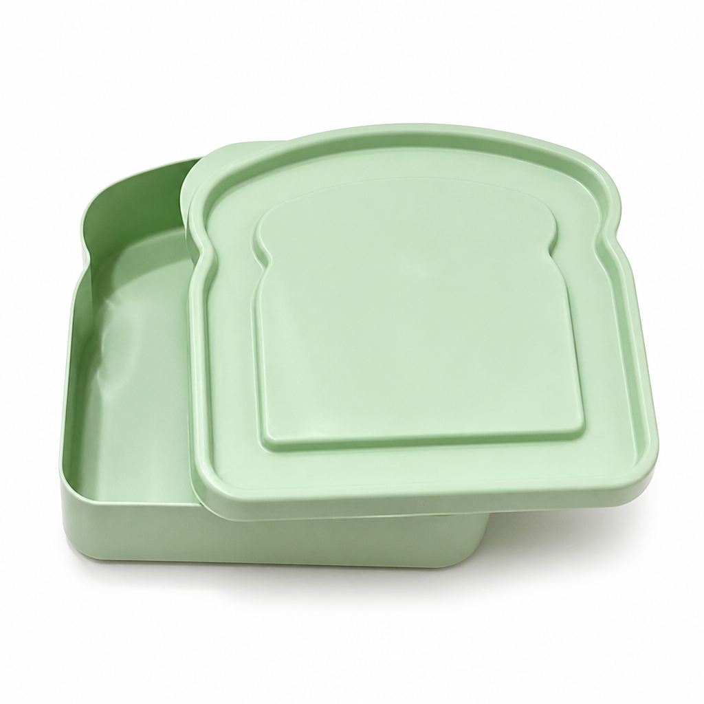 Sandwichcontainers in toastvorm – set van 4