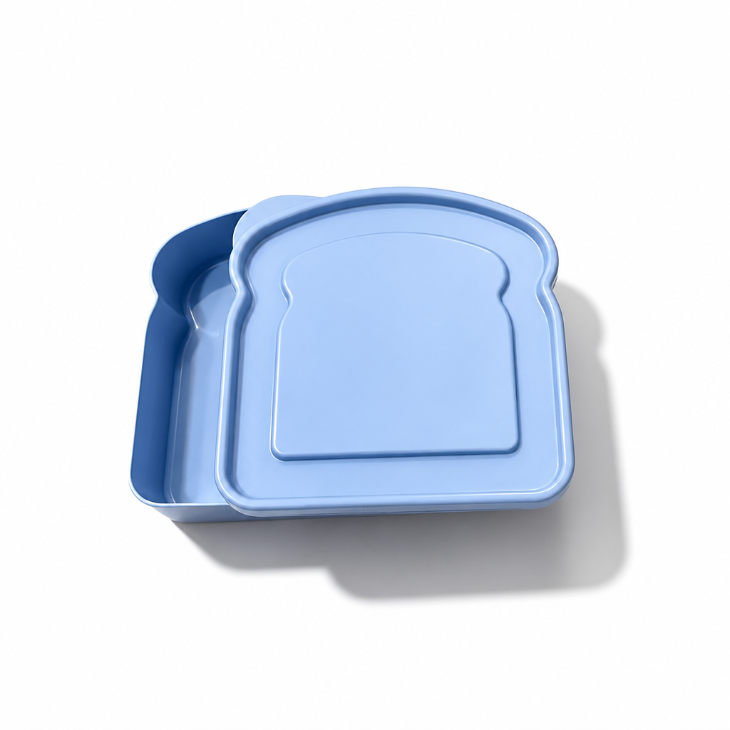Sandwichcontainers in toastvorm – set van 4