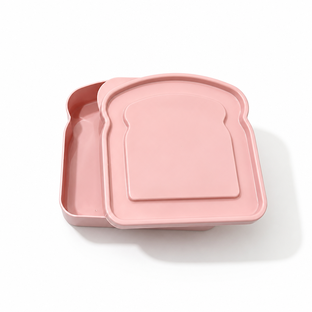 Sandwichcontainers in toastvorm – set van 4
