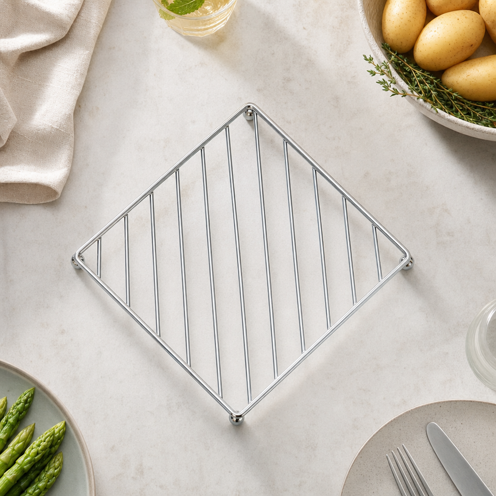 Kitchen4you | Roestvrij Stalen Onderzetters Set