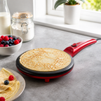 Pannenkoekenpan Elektrisch 20cm Rood - Kitchen4You