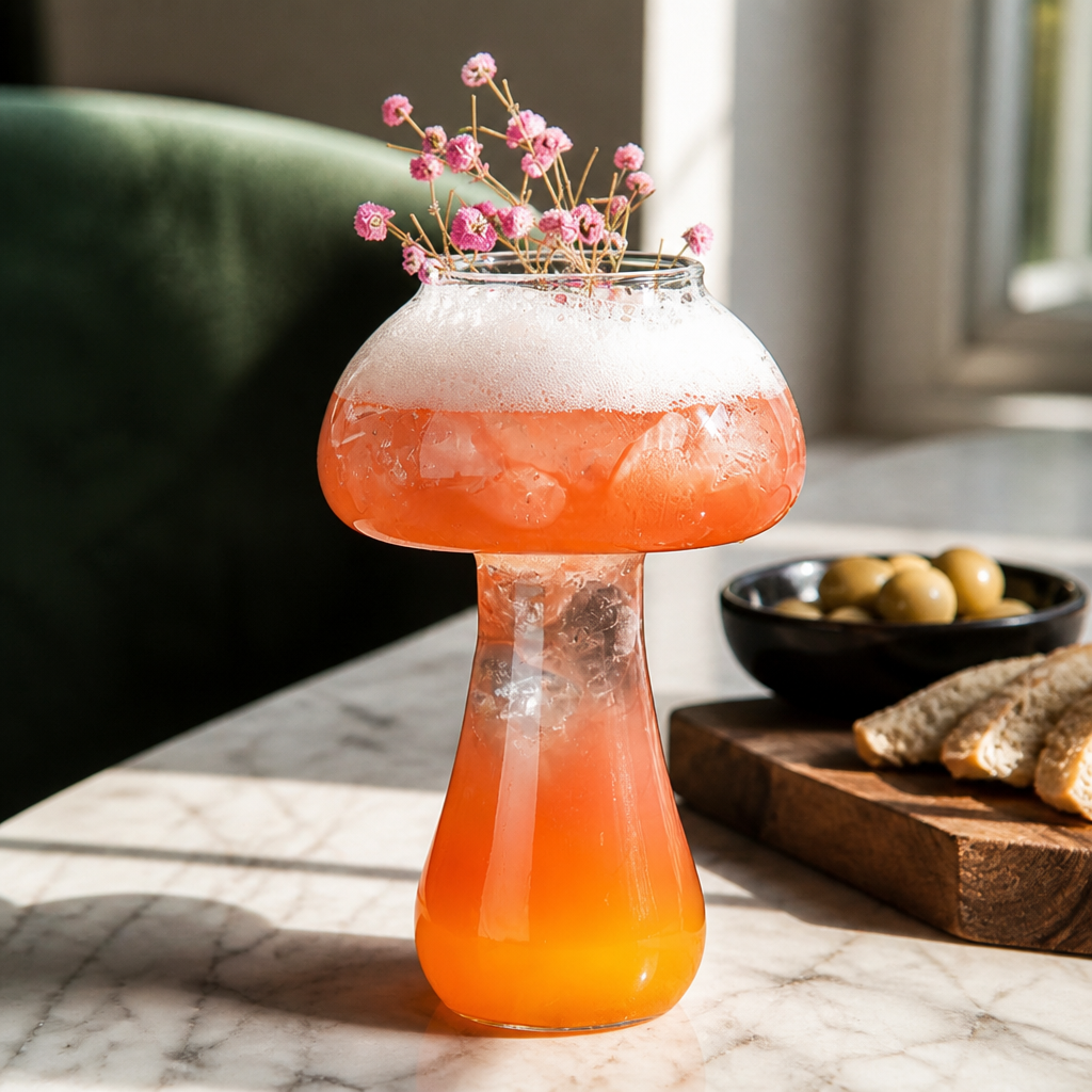 Paddenstoelvormig Cocktailglas, Vaatwasserbestendig