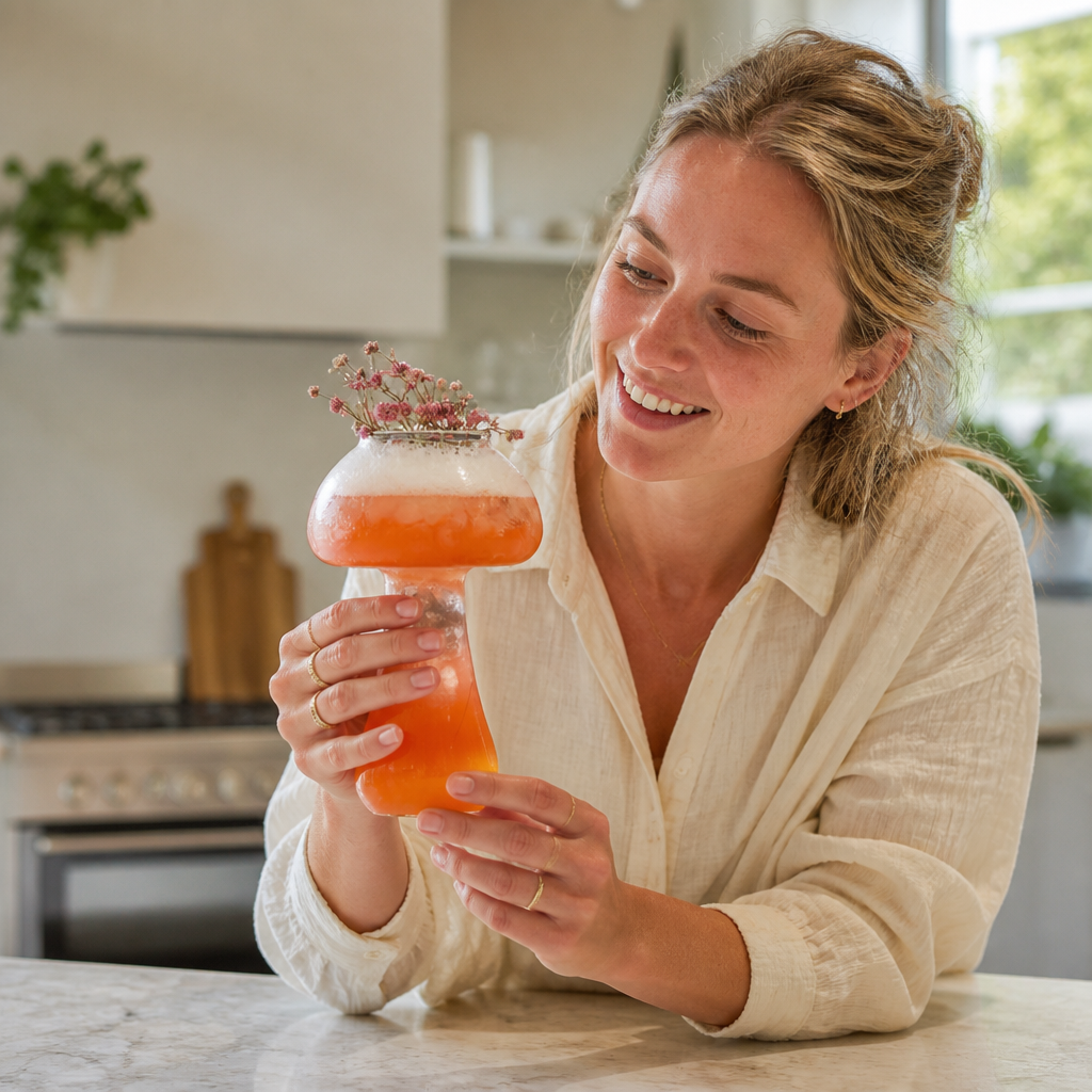 Paddenstoelvormig Cocktailglas, Vaatwasserbestendig