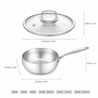 Titanium Gelaagde Steelpan | Alle Warmtebronnen | BPA - PFAS Vrij