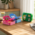Lunchbox met drie compartimenten
