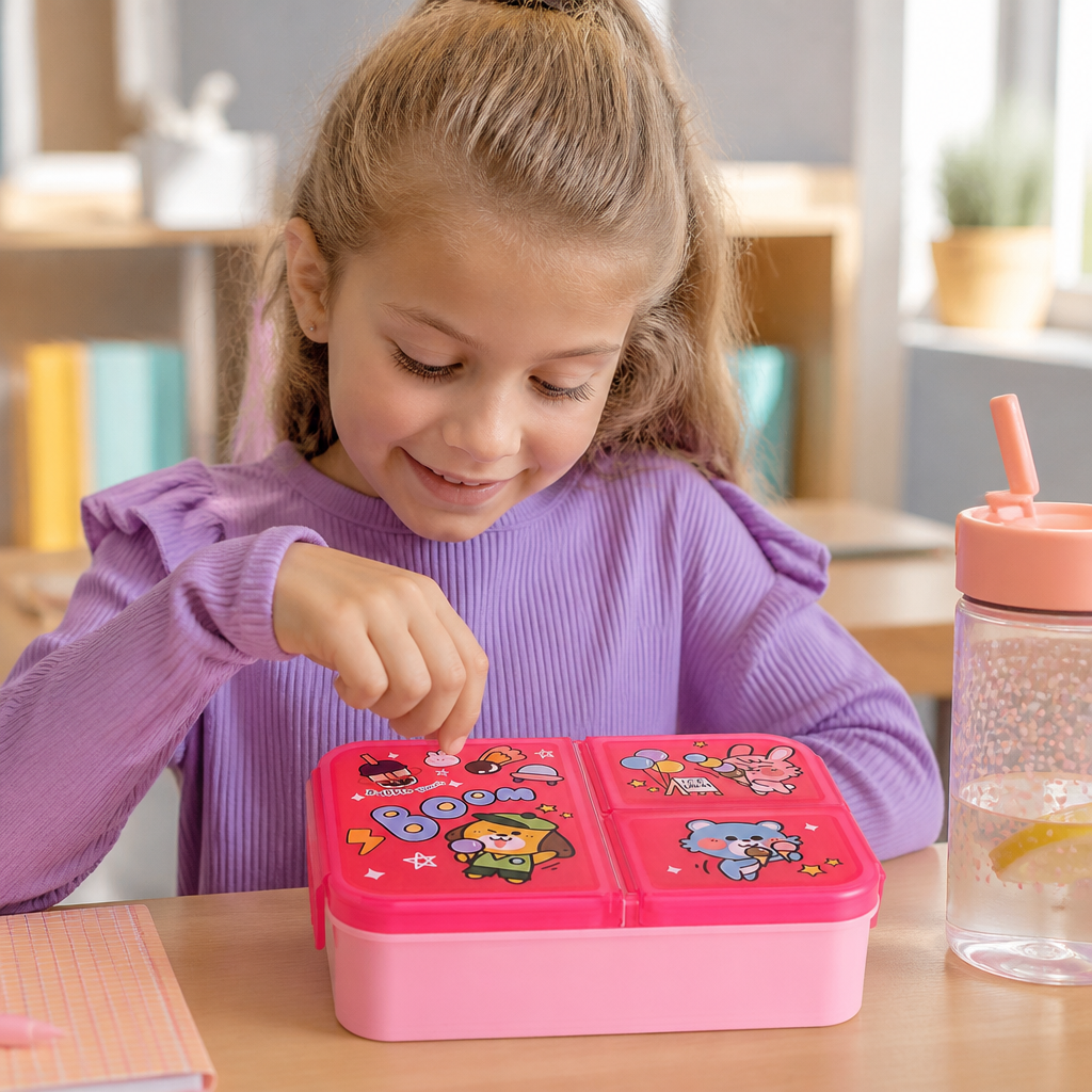 Lunchbox met drie compartimenten