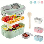 Ruime bento-lunchbox met 4 vakken