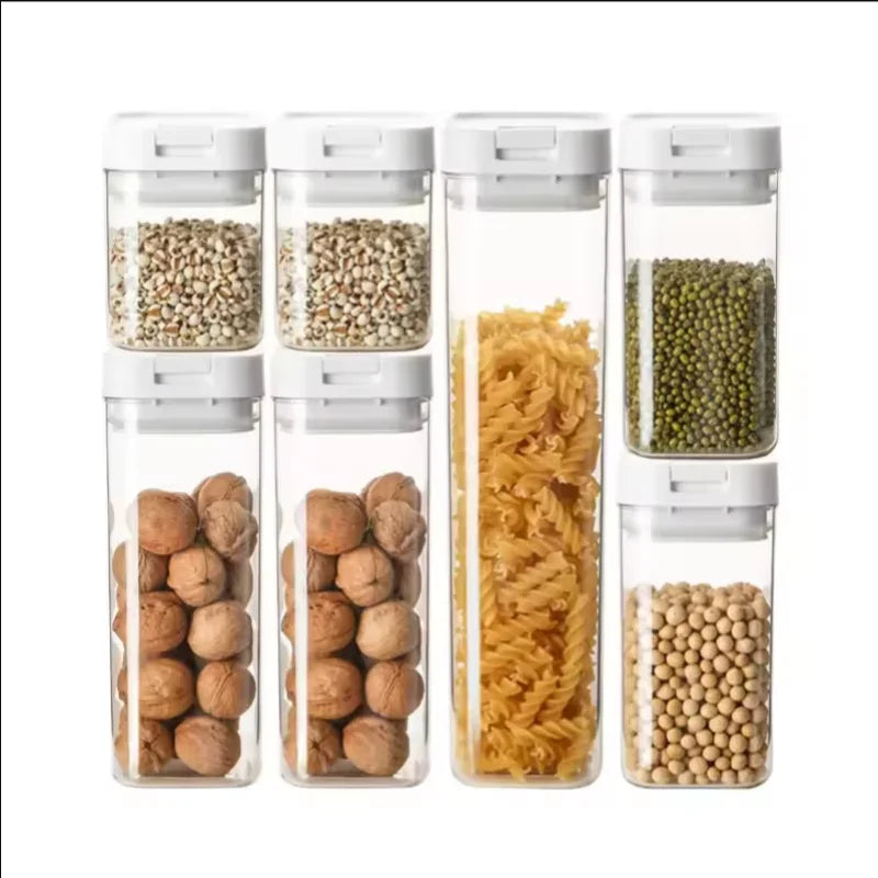 Voorraadcontainers voor pasta en granen – 4-delige set