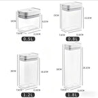 Voorraadcontainers voor pasta en granen – 4-delige set