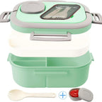 Ruime bento-lunchbox met 4 vakken