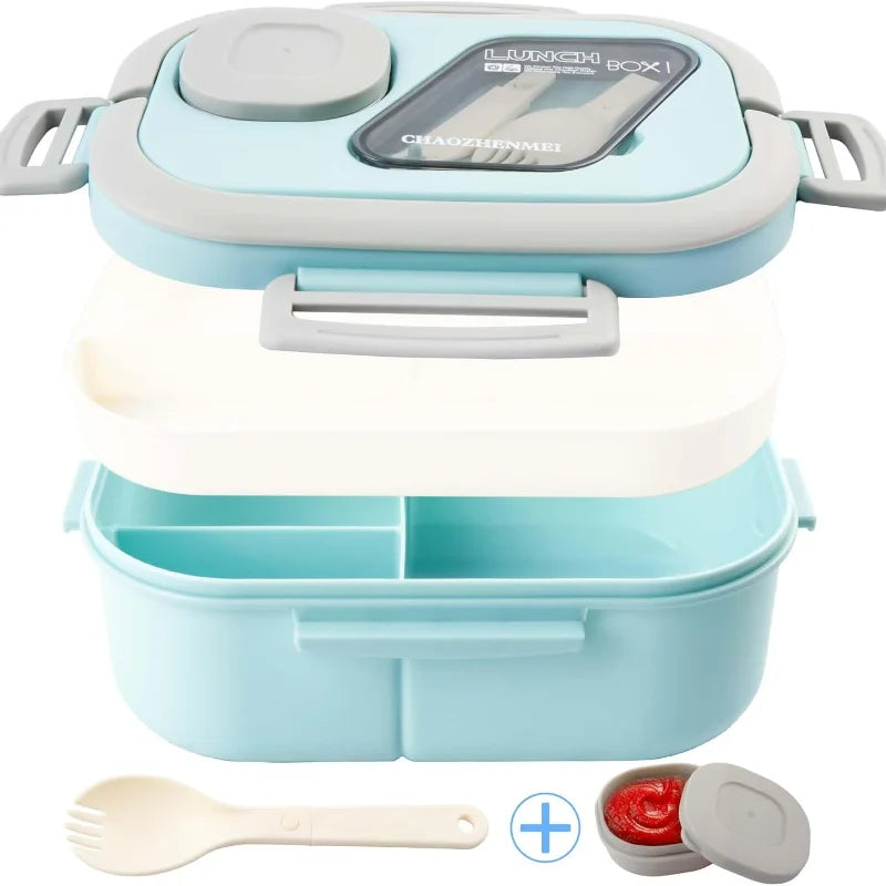 Ruime bento-lunchbox met 4 vakken
