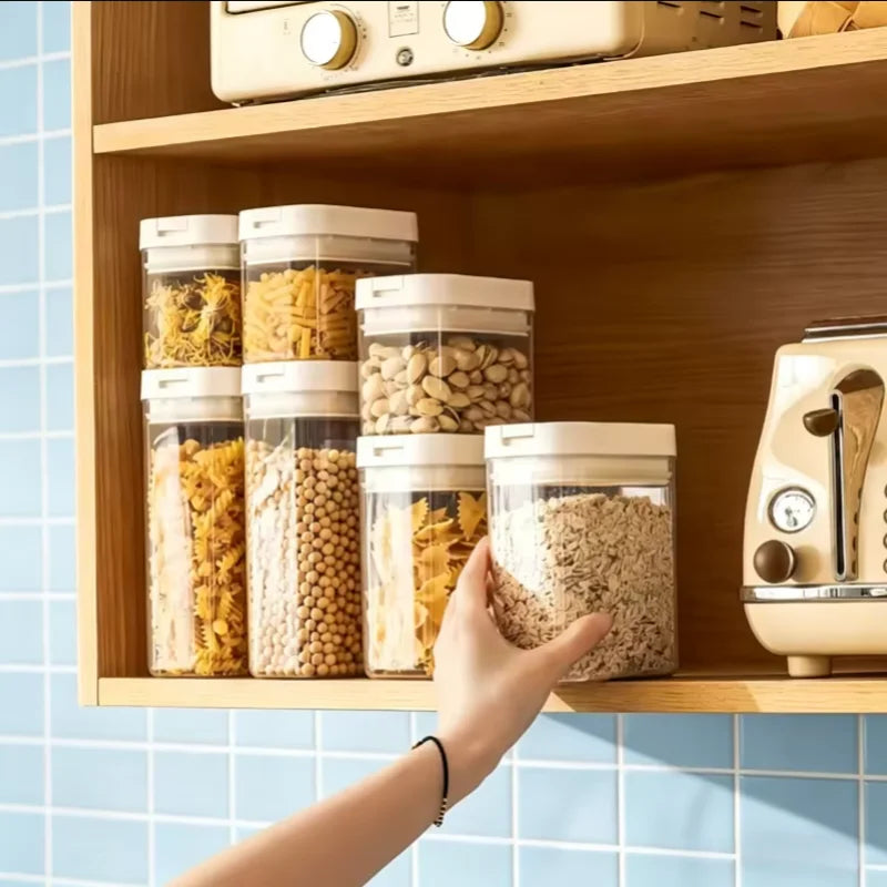 Voorraadcontainers voor pasta en granen – 4-delige set