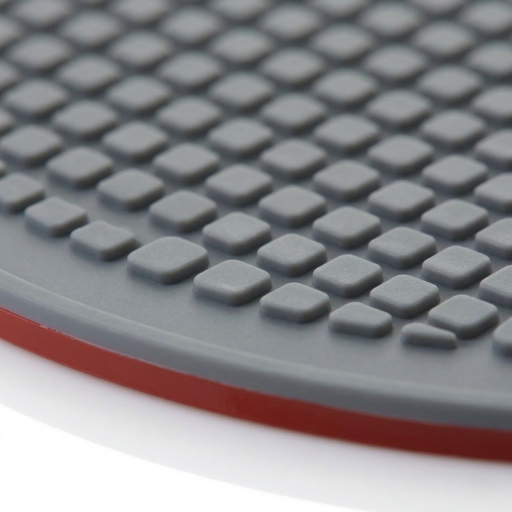 Siliconen Onderzetter Hittebestendig Grijs-Rood Kitchen4You | BPA - PFAS Vrij