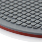 Siliconen Onderzetter Hittebestendig Grijs-Rood Kitchen4You | BPA - PFAS Vrij