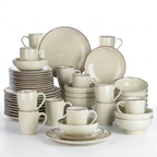 Vaatwerkset Beige Keramiek 48-delig - Diner- en Dessertborden, Kommen, Mok
