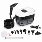Stoomreiniger 2100 W wit met stoompistool, slang en opzetstukken