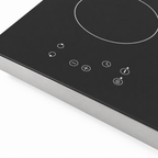 Close-up van het touch control paneel van de keramische kookplaat