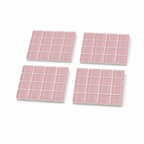 Mozaïek glazen onderzetters set van 4, roze