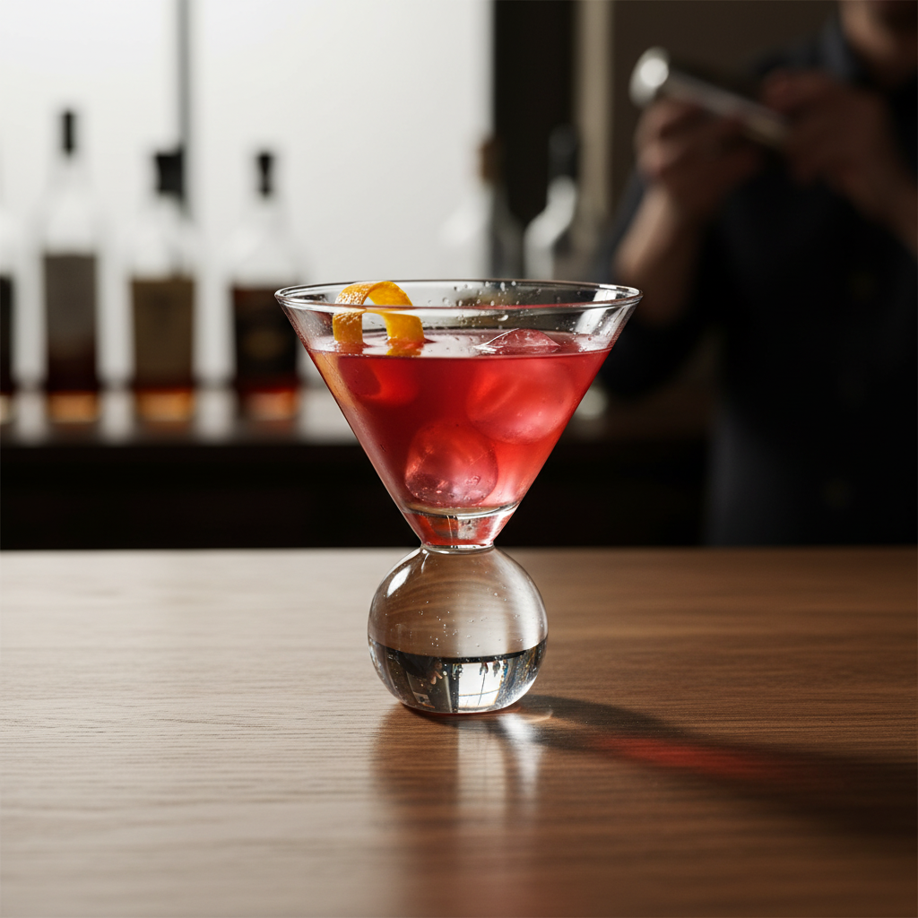 Kristallen Martini Glazen Set met Kraalontwerp - 2 stuks