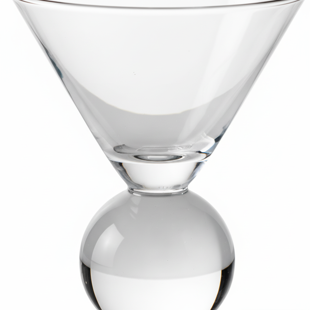 Kristallen Martini Glazen Set met Kraalontwerp - 2 stuks