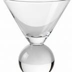 Kristallen Martini Glazen Set met Kraalontwerp - 2 stuks
